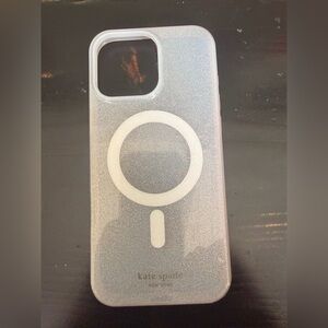 kate spade Sparkling Phone Case - Silver Glitter